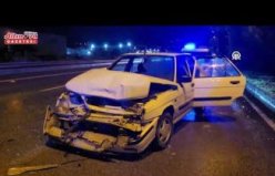 Samsun'da iki otomobilin çarpıştığı kazada 1 kişi yaralandı