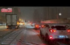 Samsun'da kar yağışı etkisini artırdı