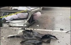 Samsun'da tırla çarpışan pikaptaki 1 kişi öldü, 1 kişi yaralandı