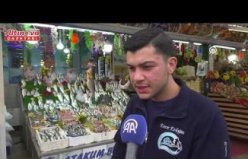 Samsun'daki tezgahlarda onlarca çeşit balık müşterilere sunuluyor