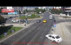 Samsun'daki trafik kazaları KGYS kameralarına yansıdı