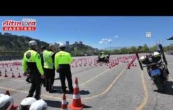 Samsun Emniyet Müdürü Arıbaş'tan motosikletli şahin kursuna denetim