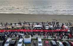 SAMSUN - 1919 metrelik Türk bayrağıyla yürüyüş yapıldı