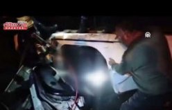 Samsun’da sulama kanalına devrilen otomobilin sürücüsü öldü, 1 kişi yaralandı