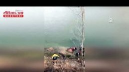 Bafra'da traktörün nehre devrilmesi sonucu 1 kişi öldü, 1 kişi yaralandı