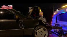 Samsun'da 8 otomobilin karıştığı zincirleme trafik kazasında 2 kişi yaralandı