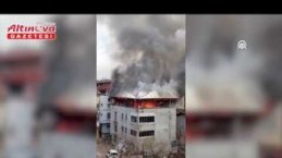 Samsun'da evin çatısında çıkan yangın söndürüldü