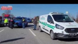 Samsun'da iki aracın çarptığı yaya hayatını kaybetti