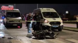 Samsun'da minibüsle çarpışan motosikletteki 1 kişi öldü
