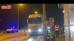 Samsun'da plakalarını kapatarak kantara girmeyen 6 tıra 461 bin 875 lira ceza kesildi