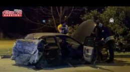 Samsun'da tırla çarpışan otomobildeki 2 kişi yaralandı