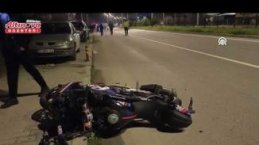 Yakakent'te motosikletin çarptığı yaya ağır yaralandı