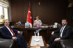 BAŞKAN ZİHNİ ŞAHİN, ADLİYEYİ ZİYARET ETTİ