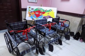 BAFRA MEHMET AKİF ERSOY İLKOKULU'NDA TEKERLEKLİ SANDALYE TÖRENİ