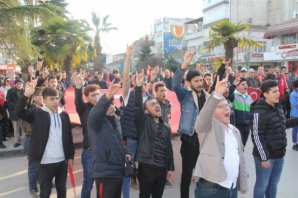 BAFRA ŞEHİTLER İÇİN TEK YÜREK OLDU