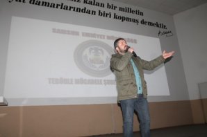 BAFRA’DA ÖĞRENCİLERE TERÖR KONFERANSI VERİLDİ