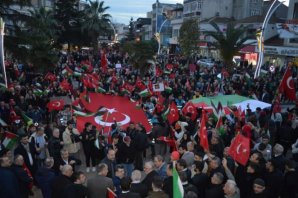 BAFRA FİLİSTİN İÇİN TEK YÜREK OLDU