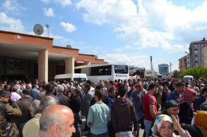 Bafra'da Asker Uğurlama