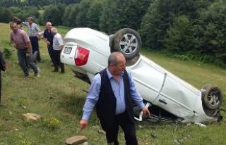 Bengü Yaylasında trafik kazası 6 yaralı 1 ölü