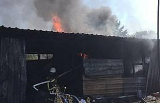 Düzce'de ev yangını