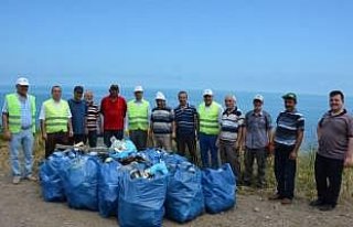 Görele'de çöp toplama kampanyası düzenlendi