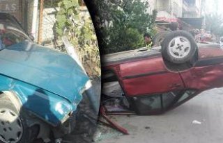 Bafra’da trafik kazası 2 kişi yaralı