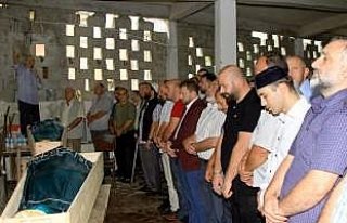 Rize'deki otomobilin dereye devrilmesi