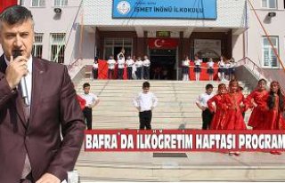 Bafra`da "İlköğretim Haftası" programı