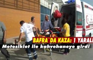 Bafra`da kaza: 1 yaralı