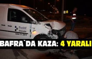 Lengerli kavşağında kaza: 4 yaralı