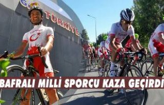 Milli sporcu kaza geçirdi