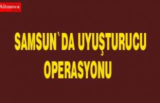 Samsun'da uyuşturucu operasyonu