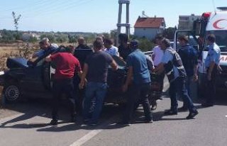 Samsun Sinop yolunda Kaza