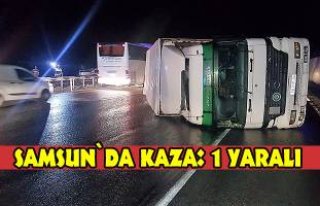 Samsun`da kaza: 1 yaralı