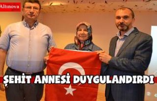 ŞEHİT ANNESİ DUYGULANDIRDI
