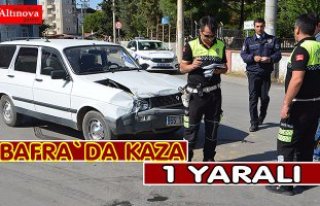 Bafra'da Kavşaklar  da Kazalar Devam Ediyor