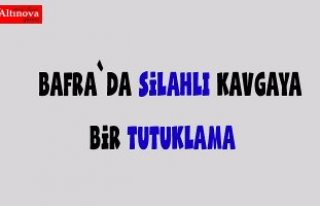 Bafra silahlı kavgaya bir tutuklama