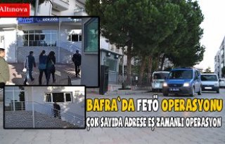 Bafra`da Fetö operasyonu