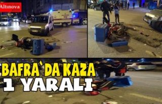 Bafra`da kaza: 1 yaralı