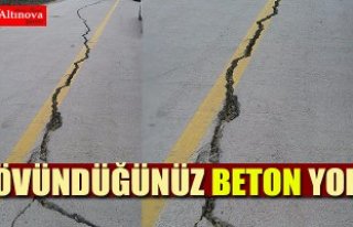 Beton yollar ayrılıyor