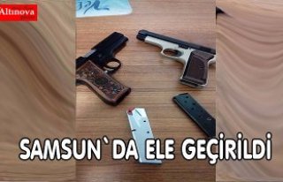Ruhsatsız tabanca ele geçirildi
