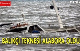 Samsun'da balıkçı teknesi alabora oldu