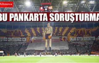 Yıldırım'dan derbide açılan pankarta ilişkin...