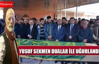 Yusuf Sekmen dualarla uğurlandı