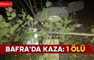 Bafra'da trafik kazası: 1 ölü