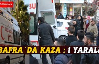 Bafra`da kaza : 1 yaralı