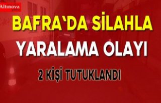 Bafra`da silahla yaralama olayı