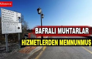 BAFRALI MUHTARLAR BÜYÜKŞEHİR HİZMETLERİNDEN...