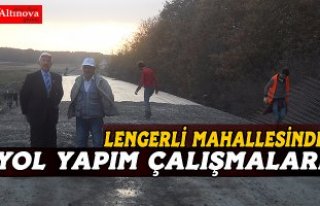 Bafra`nın mahallelerinde yol yapım çalışmaları