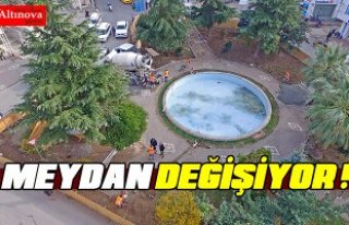 BAŞKAN ŞAHİN CUMHURİYET MEYDANINDA Kİ ÇALIŞMALARI...